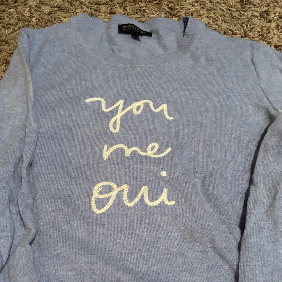 Banana Republic Sweaters - Banana Republic Light Blue Merino Sweater